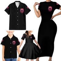 I Can Keep My Mouth Family Matching Short Sleeve Bodycon Dress and Hawaiian Shirt - Wonder Print Shop
