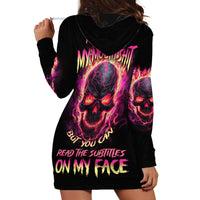 I Can Keep My Mouth Hoodie Dress - Wonder Print Shop
