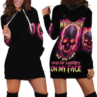 I Can Keep My Mouth Hoodie Dress - Wonder Print Shop