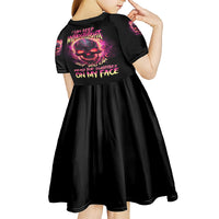 I Can Keep My Mouth Kid Short Sleeve Dress - Wonder Print Shop