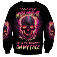 I Can Keep My Mouth Sweatshirt - Wonder Print Shop