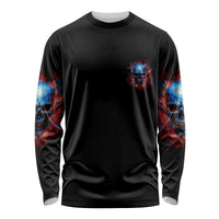 Your Demons Hide Under Your Bed Skull Long Sleeve Shirt - Wonder Print Shop