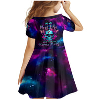 Karma Fairy Skull Galaxy Family Matching Mermaid Dress and Hawaiian Shirt - Wonder Print Shop