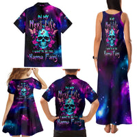Karma Fairy Skull Galaxy Family Matching Tank Maxi Dress and Hawaiian Shirt - Wonder Print Shop
