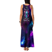 Karma Fairy Skull Galaxy Family Matching Tank Maxi Dress and Hawaiian Shirt - Wonder Print Shop