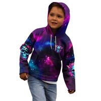 Karma Fairy Skull Galaxy Kid Hoodie - Wonder Print Shop