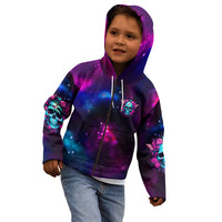 Karma Fairy Skull Galaxy Kid Hoodie - Wonder Print Shop