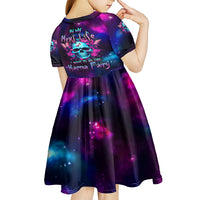 Karma Fairy Skull Galaxy Kid Short Sleeve Dress - Wonder Print Shop