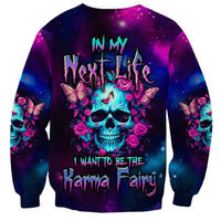 Karma Fairy Skull Galaxy Sweatshirt - Wonder Print Shop