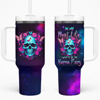 Karma Fairy Skull Galaxy Tumbler With Handle - Wonder Print Shop