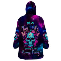 Karma Fairy Skull Galaxy Wearable Blanket Hoodie - Wonder Print Shop