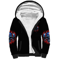 I'm Never Alone My Demons Are With Me 24/7 Sherpa Hoodie - Wonder Print Shop