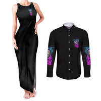 In My Next Life - I Want To Be The Karma Fairy Couples Matching Tank Maxi Dress and Long Sleeve Button Shirt - Wonder Print Shop