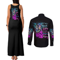 In My Next Life - I Want To Be The Karma Fairy Couples Matching Tank Maxi Dress and Long Sleeve Button Shirt - Wonder Print Shop
