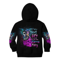 In My Next Life - I Want To Be The Karma Fairy Kid Hoodie - Wonder Print Shop