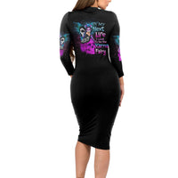 In My Next Life - I Want To Be The Karma Fairy Long Sleeve Bodycon Dress - Wonder Print Shop