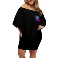 In My Next Life - I Want To Be The Karma Fairy Off Shoulder Short Dress - Wonder Print Shop