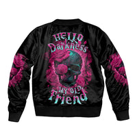 Hello Darkness My Old Friend Sleeve Zip Bomber Jacket - Wonder Print Shop