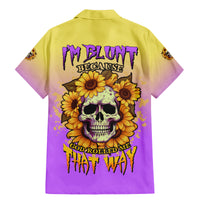 I'm Blunt Because God Rolled Me Sunflower Family Matching Mermaid Dress and Hawaiian Shirt - Wonder Print Shop