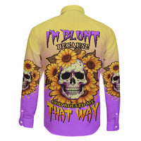 I'm Blunt Because God Rolled Me Sunflower Family Matching Short Sleeve Bodycon Dress and Hawaiian Shirt - Wonder Print Shop
