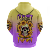 I'm Blunt Because God Rolled Me Sunflower Hoodie - Wonder Print Shop