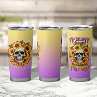 I'm Blunt Because God Rolled Me Sunflower Tumbler Cup - Wonder Print Shop