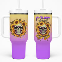 I'm Blunt Because God Rolled Me Sunflower Tumbler With Handle - Wonder Print Shop