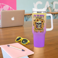 I'm Blunt Because God Rolled Me Sunflower Tumbler With Handle - Wonder Print Shop