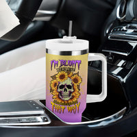 I'm Blunt Because God Rolled Me Sunflower Tumbler With Handle - Wonder Print Shop