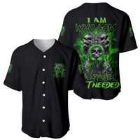 I Am Who I Am Skull Baseball Jersey - Wonder Print Shop