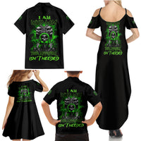 I Am Who I Am Skull Family Matching Summer Maxi Dress and Hawaiian Shirt - Wonder Print Shop