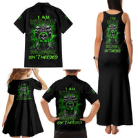 I Am Who I Am Skull Family Matching Tank Maxi Dress and Hawaiian Shirt - Wonder Print Shop