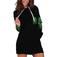 I Am Who I Am Skull Hoodie Dress - Wonder Print Shop