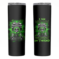 I Am Who I Am Skull Skinny Tumbler - Wonder Print Shop