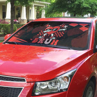 Six Seven Bruh Heart Auto Sun Shade 67 Meme Cool Valentine’s Day Character Dabbing