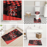 Six Seven Bruh Heart Bathroom Set 67 Meme Cool Valentine’s Day Character Dabbing