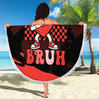 Six Seven Bruh Heart Beach Blanket 67 Meme Cool Valentine’s Day Character Dabbing