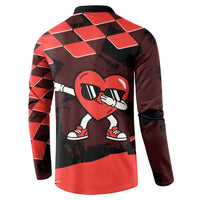 Six Seven Bruh Heart Button Sweatshirt 67 Meme Cool Valentine’s Day Character Dabbing