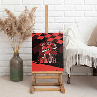 Six Seven Bruh Heart Canvas Wall Art 67 Meme Cool Valentine’s Day Character Dabbing