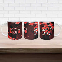 Six Seven Bruh Heart Ceramic Mug 67 Meme Cool Valentine’s Day Character Dabbing