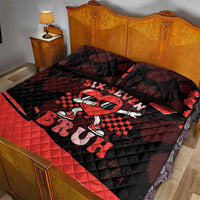 Six Seven Bruh Heart Quilt Bed Set 67 Meme Cool Valentine’s Day Character Dabbing
