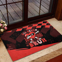 Six Seven Bruh Heart Rubber Doormat 67 Meme Cool Valentine’s Day Character Dabbing