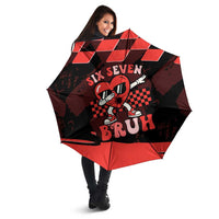 Six Seven Bruh Heart Umbrella 67 Meme Cool Valentine’s Day Character Dabbing