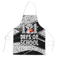 101 Days of School Dalmatian Apron 100th Days Teacher Girl Boy - Spotted Mono Spiral