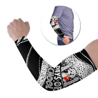 101 Days of School Dalmatian Arm Sleeves 100th Days Teacher Girl Boy - Spotted Mono Spiral