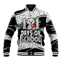 101 Days of School Dalmatian Baseball Jacket 100th Days Teacher Girl Boy - Spotted Mono Spiral