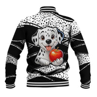101 Days of School Dalmatian Baseball Jacket 100th Days Teacher Girl Boy - Spotted Mono Spiral