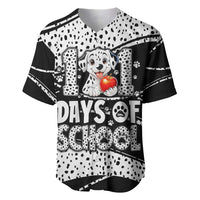 101 Days of School Dalmatian Baseball Jersey 100th Days Teacher Girl Boy - Spotted Mono Spiral