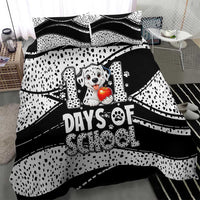101 Days of School Dalmatian Bedding Set 100th Days Teacher Girl Boy - Spotted Mono Spiral