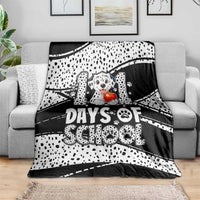 101 Days of School Dalmatian Blanket 100th Days Teacher Girl Boy - Spotted Mono Spiral